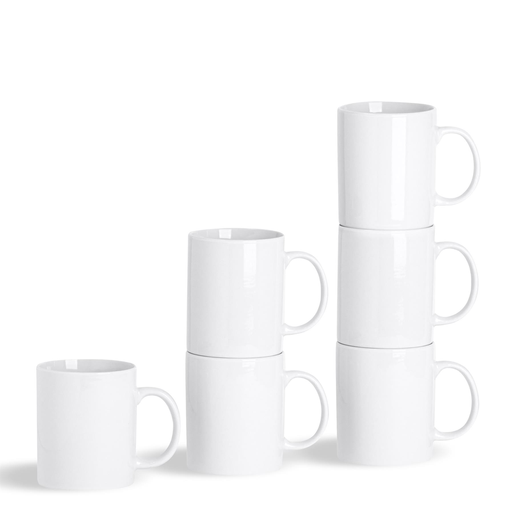 TEMU Set Of 6 Mugs - 285ml Hot Drink Mugs Cone Latte Cups For Latte, Espresso, Cappuccino, Tea And Hot Chocolate