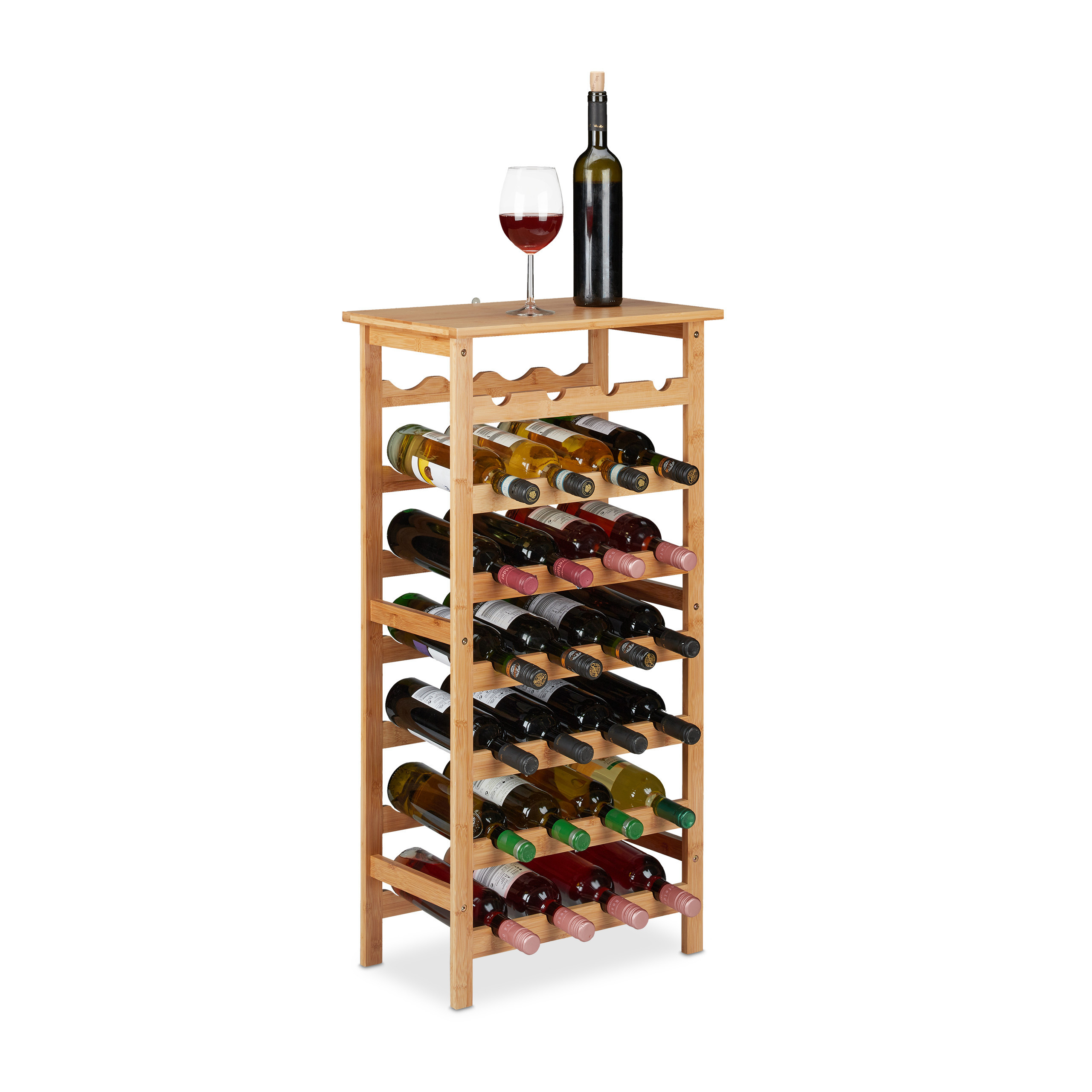 Wine Rack For 28 Bottles