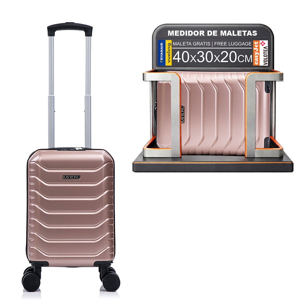 TEMU RAYKONG Maleta de Cabina ABS 40x30x20(24L)|Capacidad Maxima| Equipaje de con Ruedas Desmontables para Ryanair | | EasyJet - /Azul