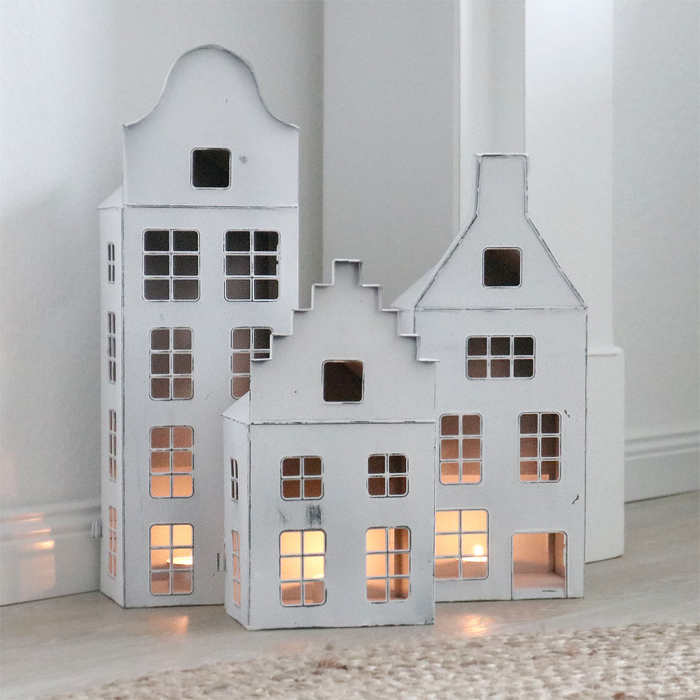 White Shabby Chic For Lighting H41cm Decorative House