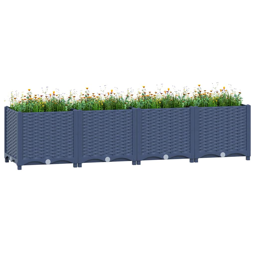 Temu Jardinière Surélevée 160X40x38 Cm En Polypropylène