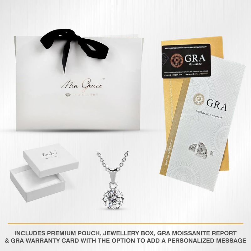 MGJ™ 1ct Moissanite Heart Pendant Necklace — Ready-to-Gift