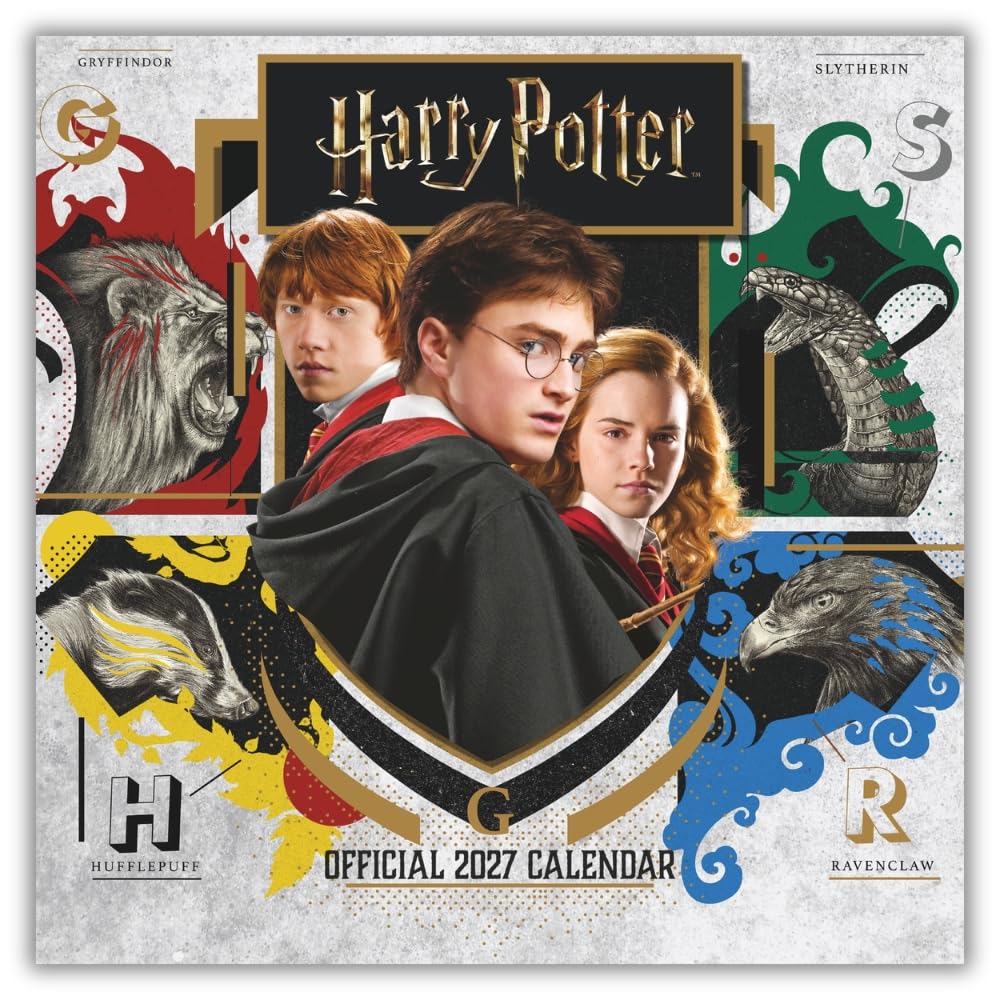 TEMU Harry Potter 2027 Mini Wall Calendar Official Licensed Wizarding World Calendar, Format, Monthly Layout, Iconic Hogwarts, Characters & Magical