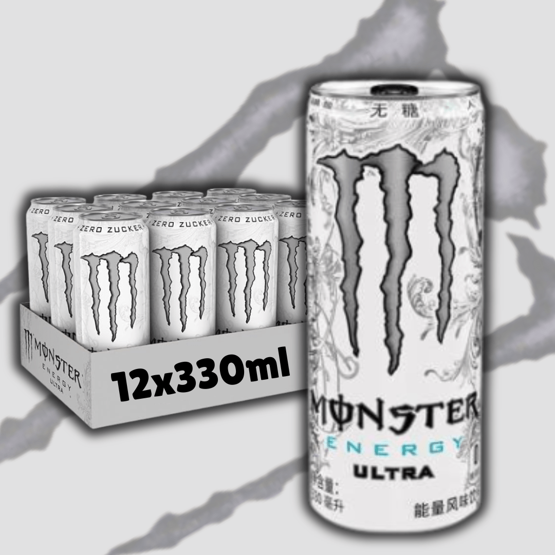 12x Monster Energy Ultra White – 0 Sugar Energy Drink, 12x330ml (china Edition)