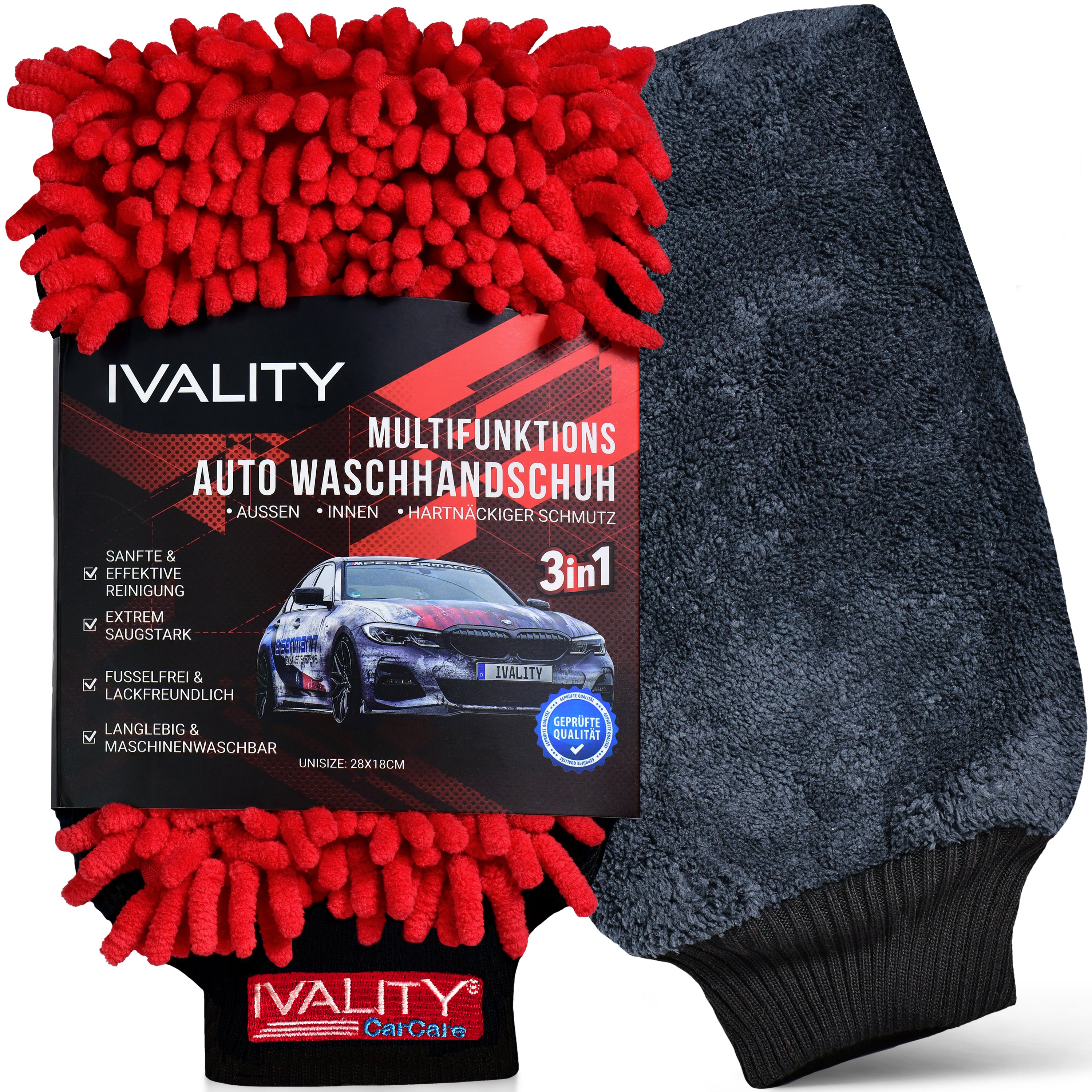 Image of Washing Glove - 3 Sides For Dirt
