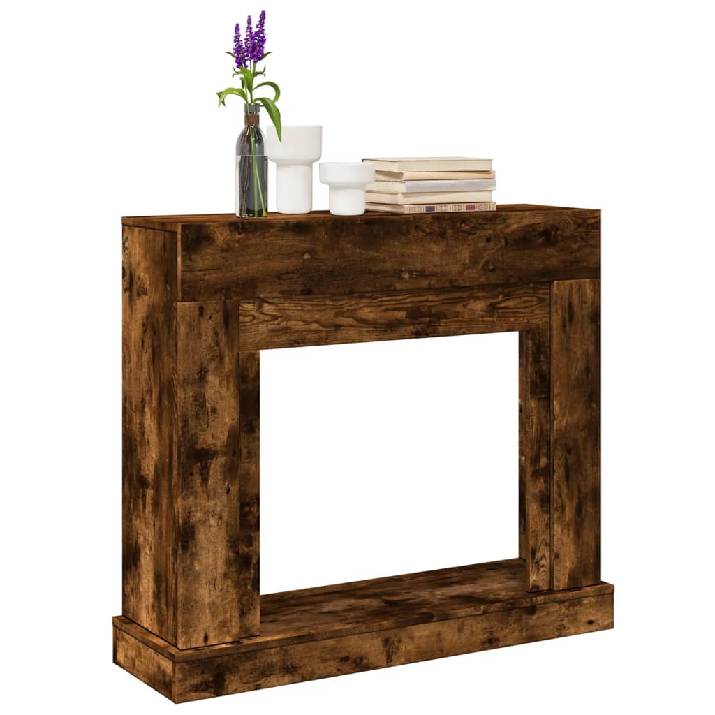 Image of Fireplace Surround Smoked Oak 100x30x87.5 Cm Wood