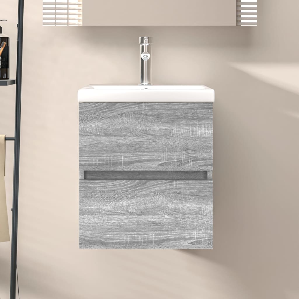Image of Vidaxl Under-sink Cabinet, Bathroom Cabinet, Washbasin Cabinet, Bathroom Furniture, Bathroom Vanity