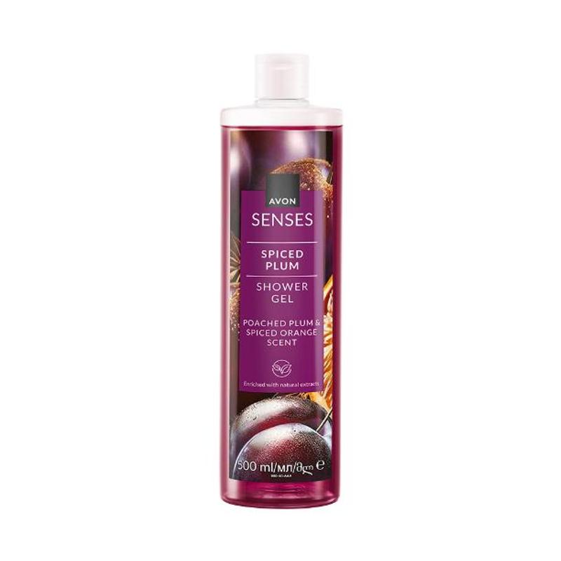 Avon Shower Gel Plum Plum And Cinnamon Orange - 500 Ml