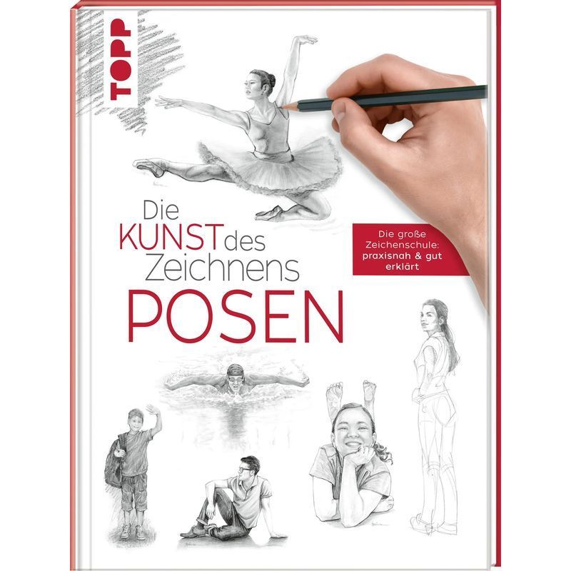 Image of The Art Of Drawing Poses - Book - The Great Drawing School: Practical & Well-explained - Stephanie Goldman (et Al.) - 128 Pages - German - 2023 - Frechverlag Gmbh - Ean 9783735880451