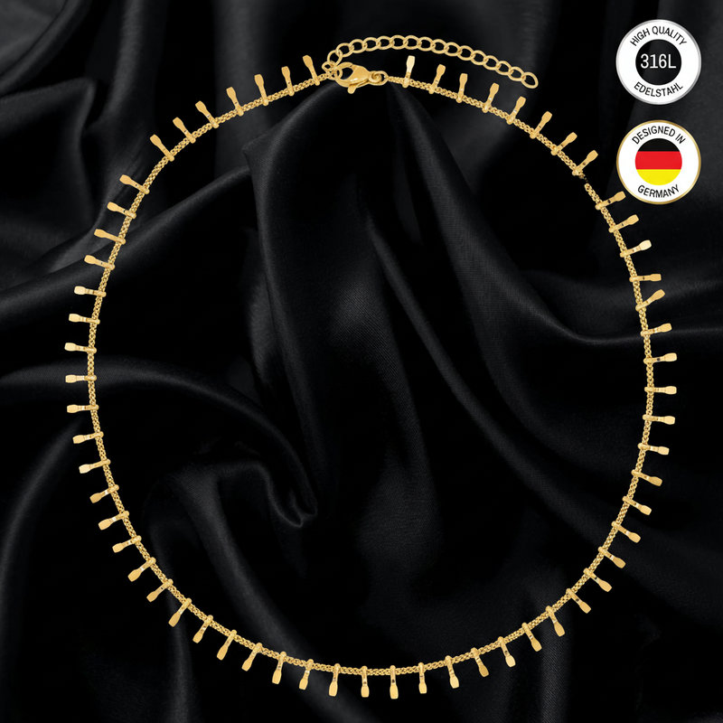 Gold-colored Waterproof Chain For Women