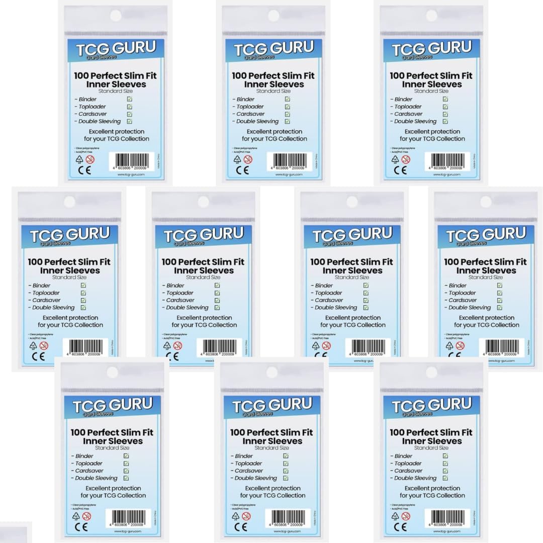 E-shop 10x100 TCG Fit Inner Sleeves 10x100 Soft Sleeves Größe: 64x89mm