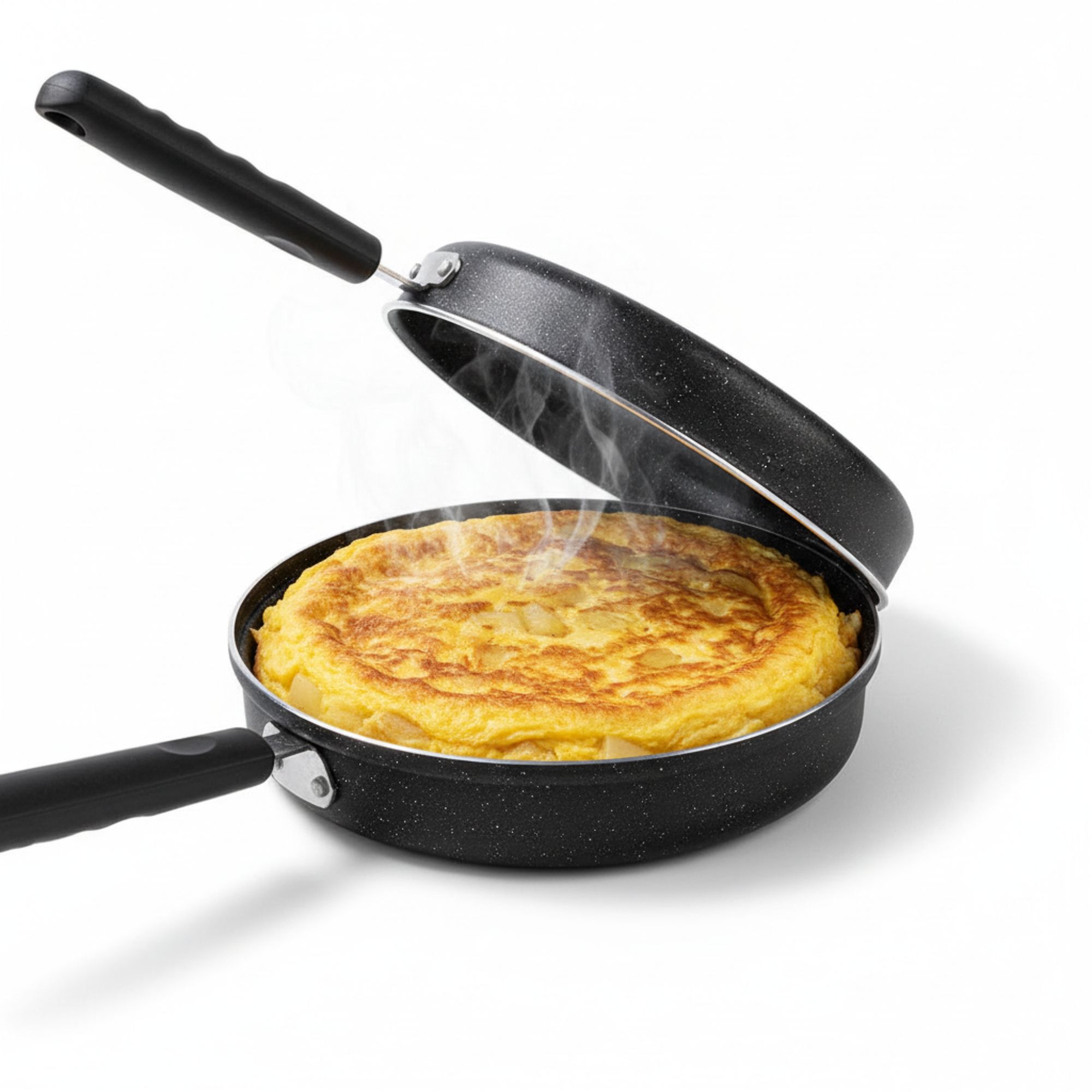 Image of Quttin | 24 Cm Marble Tortilla Pan | Induction, Gas, Electric, And Ceramic Hob Compatible Tortilla Frying Pan