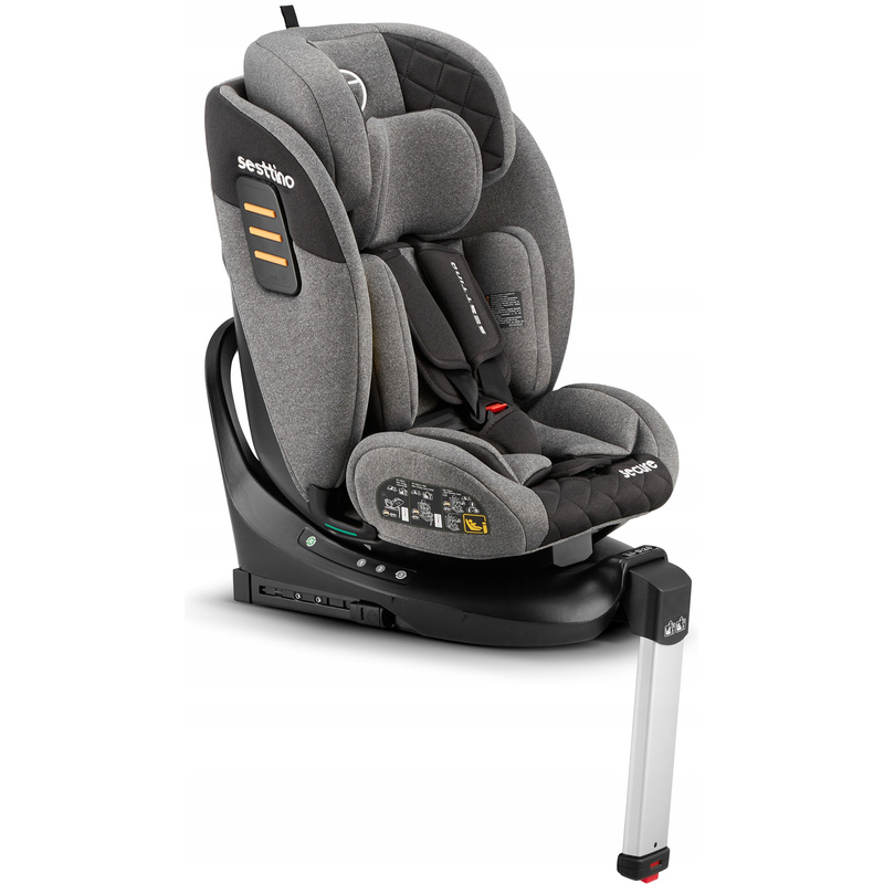 Sesttino Secure Pro Plus i-Size Rotirajuće 360° Auto Sjedalo | 40-150 cm | 0-36 kg | ISOFIX | Produženo Sjedalo za Nazad | Sigurnost & Udobnost za Malu Djecu & Djecu