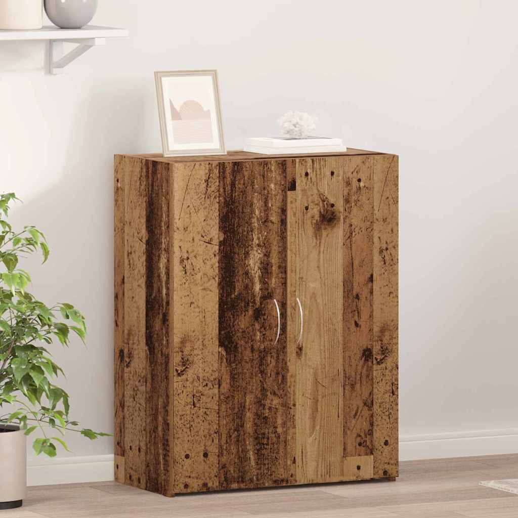 Image of Vidaxl Old Wood Office Cabinet 60 X 32 X 77.5 Cm - , Wood-optic With 4 Compartments Inside. Ideal For The Living Room, This Chic Sideboard Is A Modern Solution.