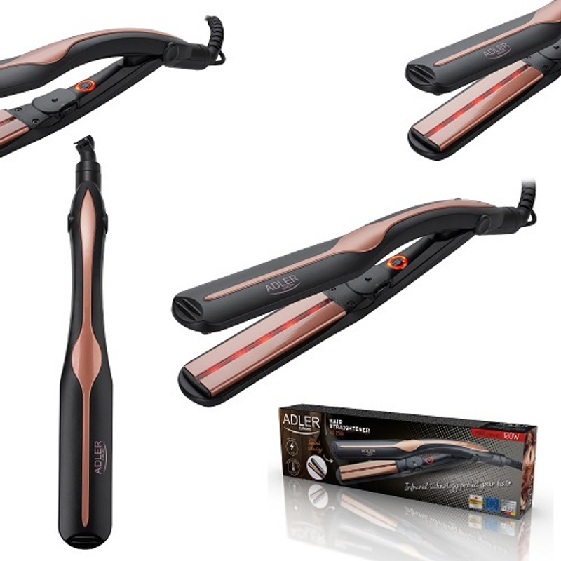 Image of Infrared Hair Straightener: Healthy, Shiny Hair And Precise Styling – Ceramic Plates, Temperature Control 150-230°c, And Burn Protection