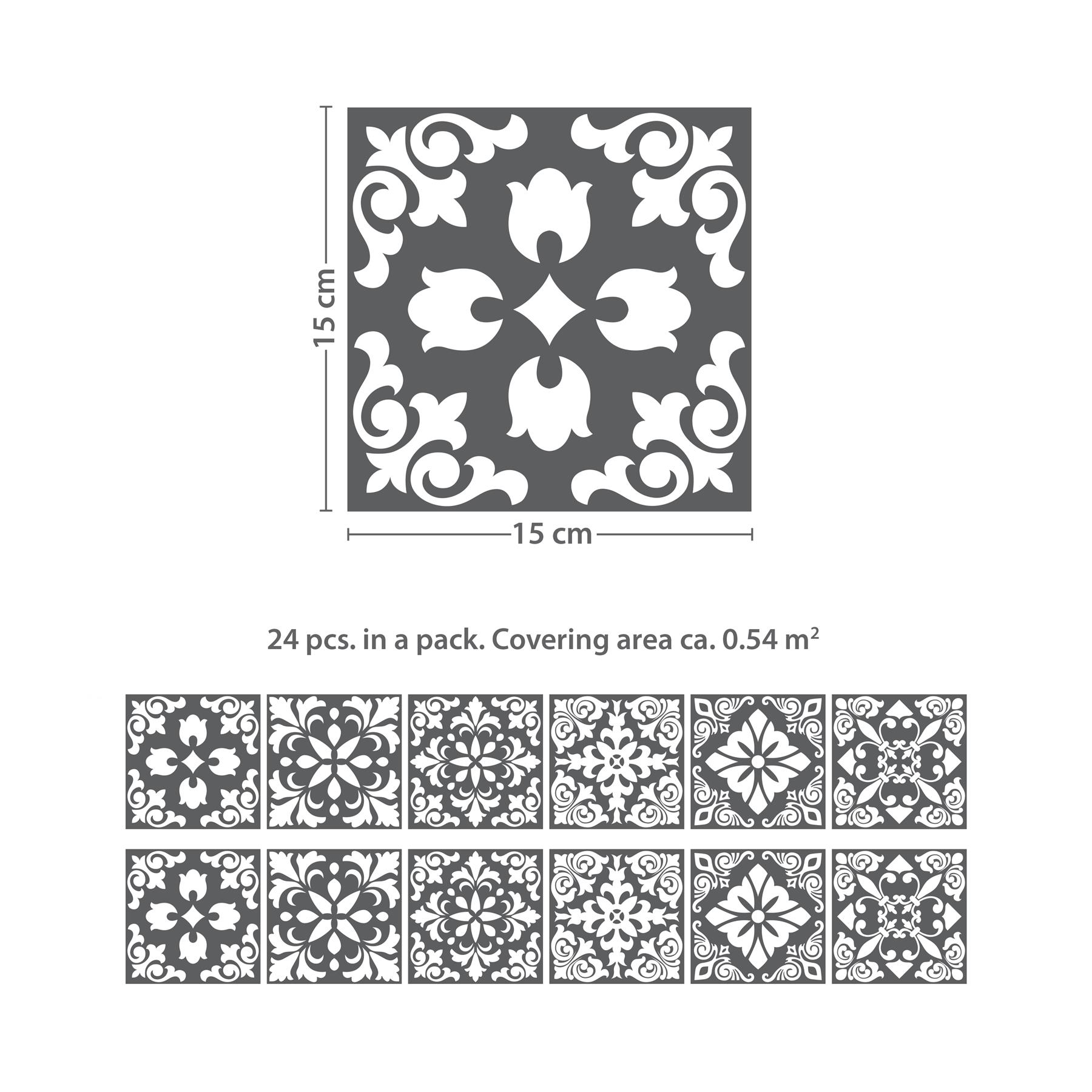 24pcs Peel and Stick Tile Stickers for Kitchen Backsplash