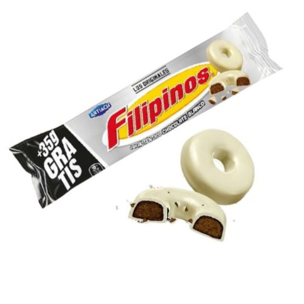 Filipinos Covered In White Chocolate 128gr