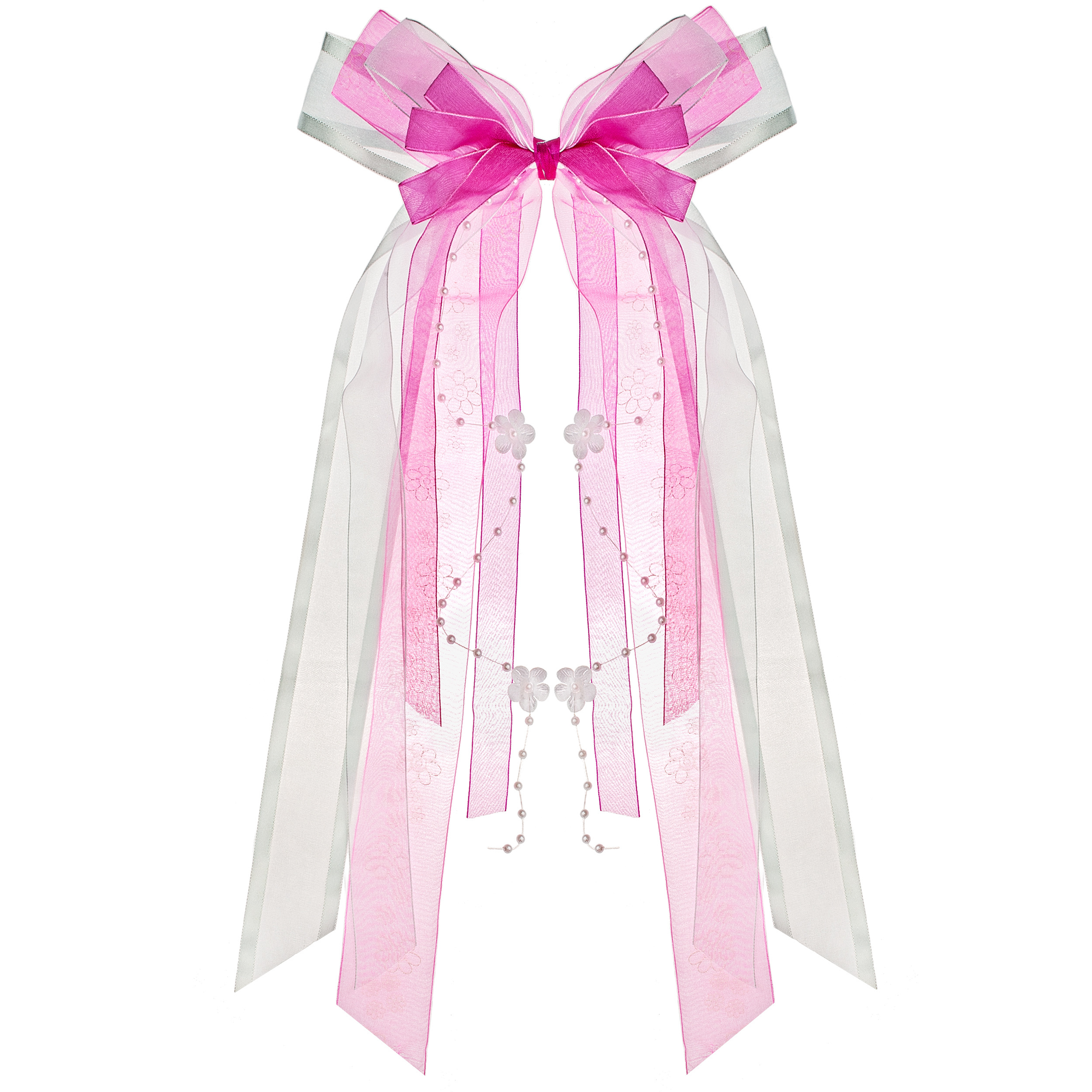 Large 3d Bow, . 22 Cm Diameter, Pink, Blue, For School Bags And Gifts