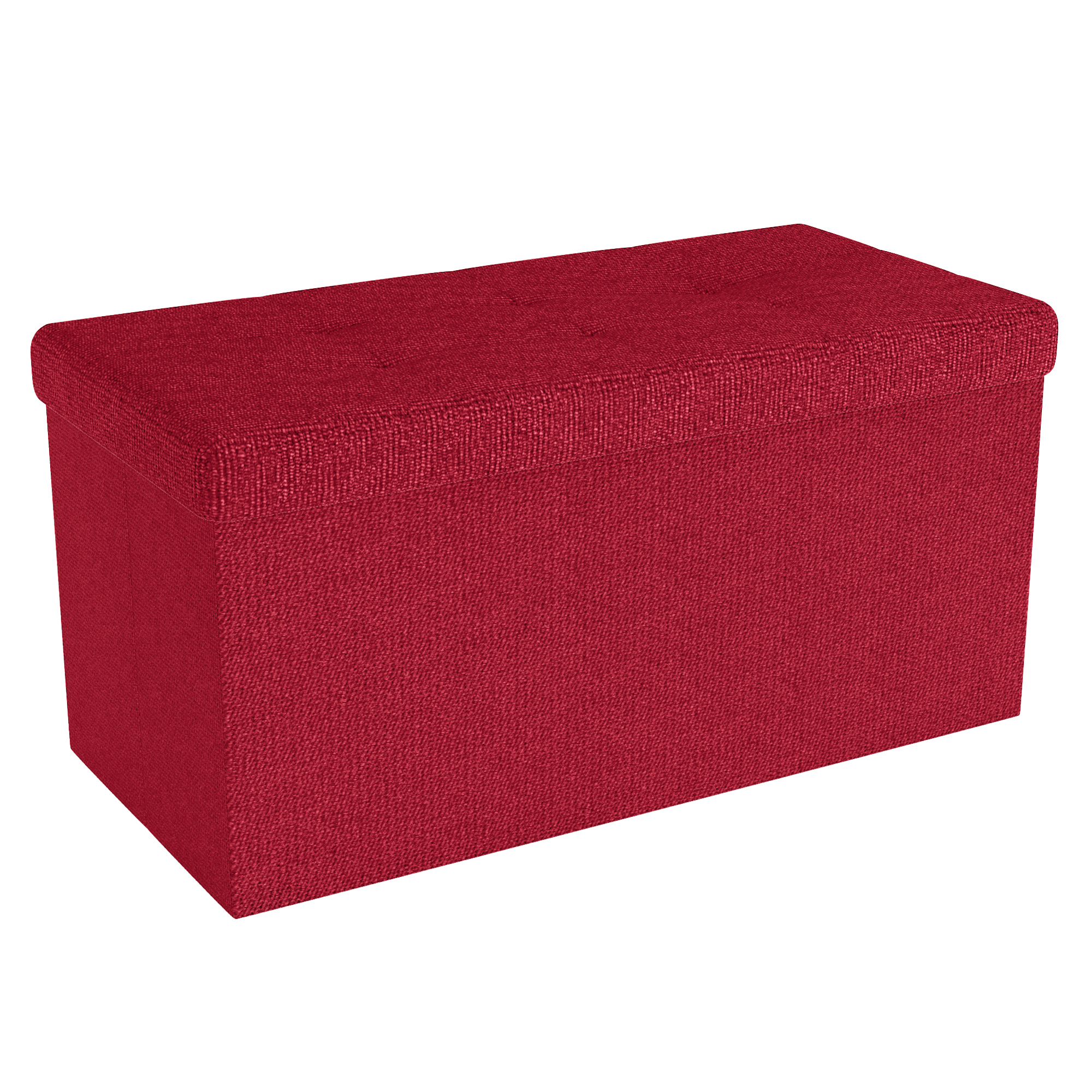 Intirilife Foldable Bench 76x38x38 Cm Seat Cube With Lid And Storage Of Fabric With Compartments - Sitzcube Footrest Foldable Storage Box Chest Seat Stool