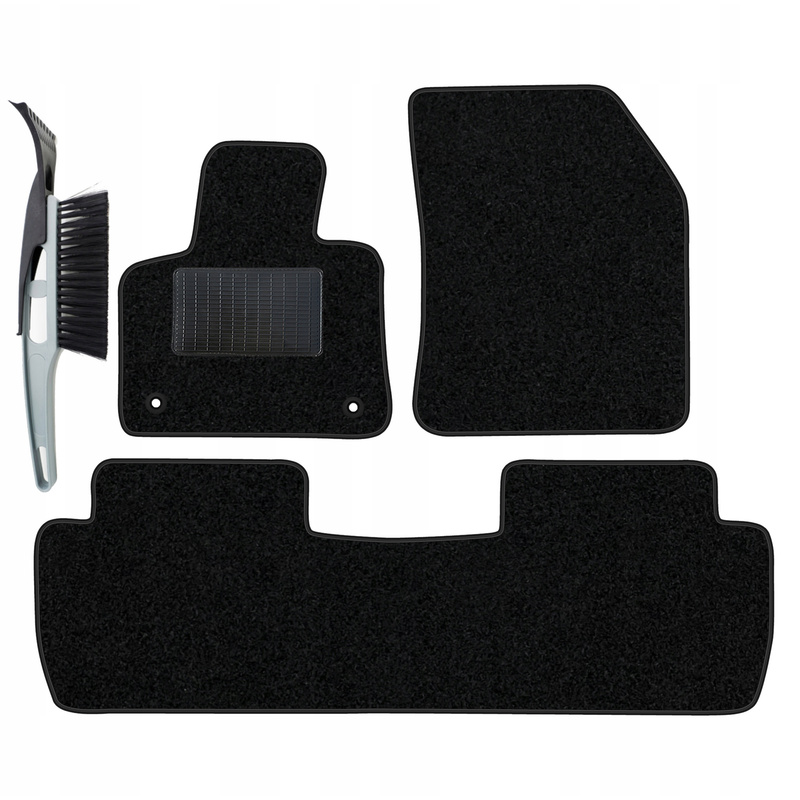 Velour Car Mats Set Compatible With Ii 5-seater 2017-