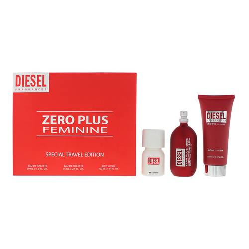 feminine 75ml eau de toilette 30ml eau de toilette 100ml body lotion gift set for her