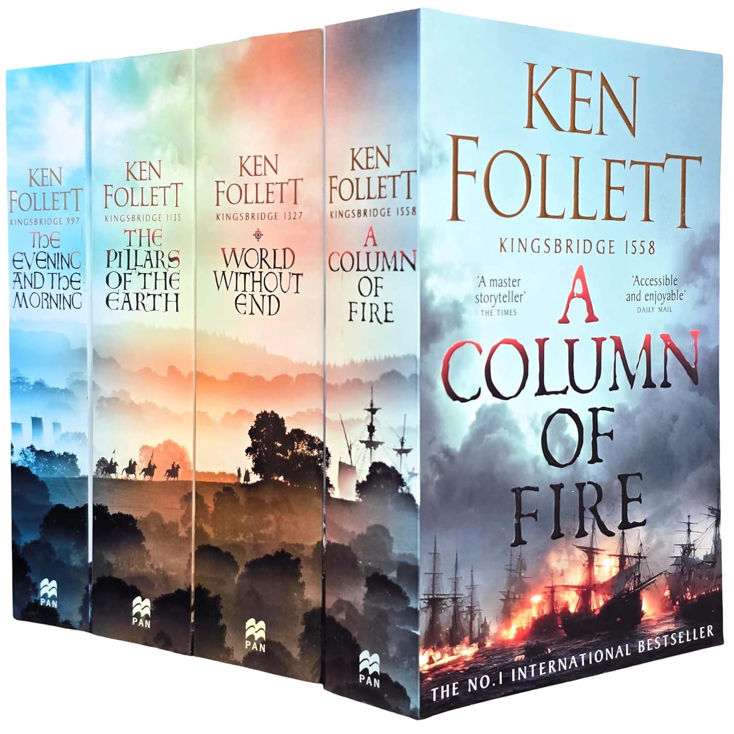 TEMU Ken Follett: Kingsbridge Novels - 4-book Collection
