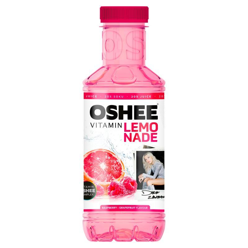Oshee Vitamin Lemonade Non-carbonated Drink With Raspberry And Grapefruit Flavor 555 Ml