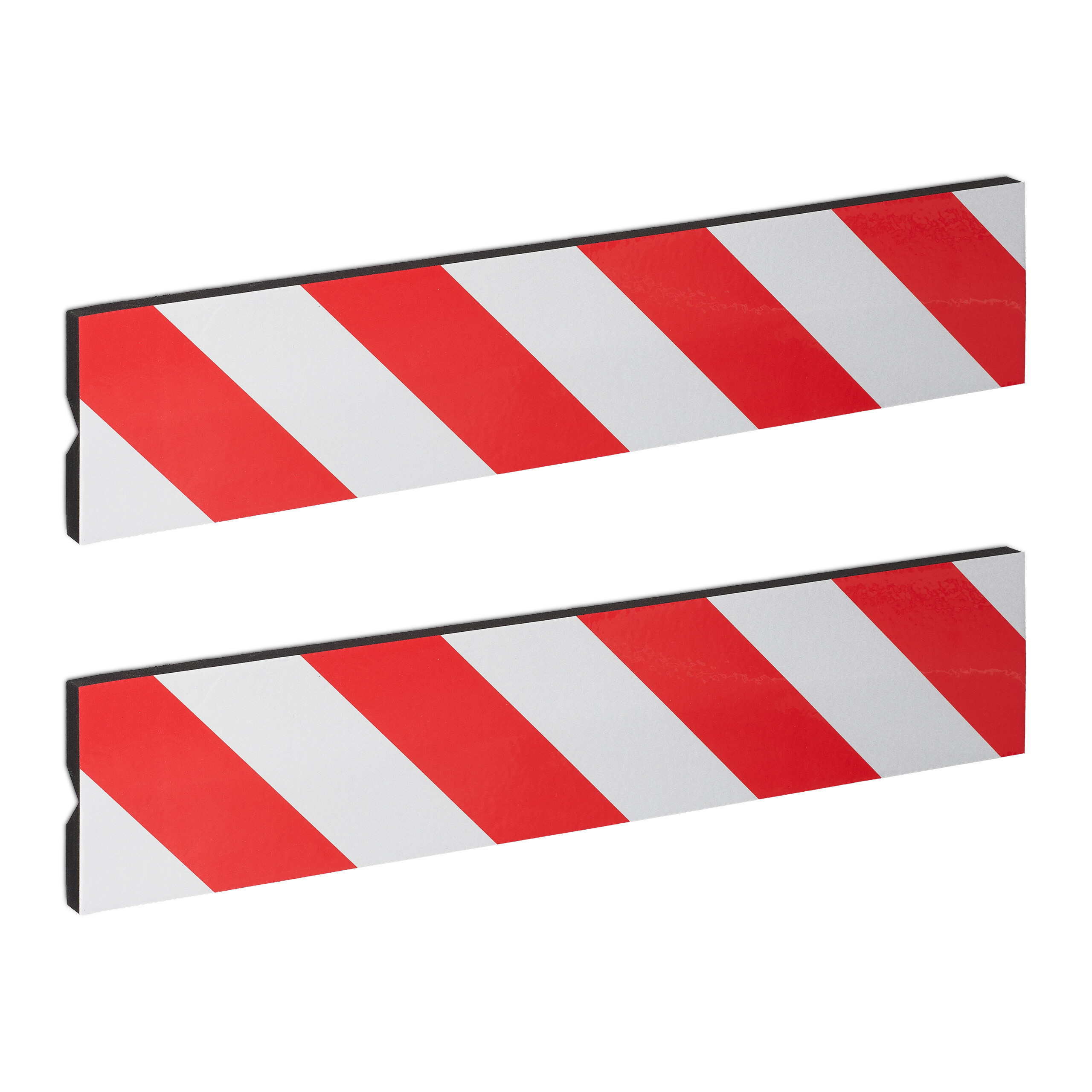 2 X Garage Corner Protection "corner" In Red/white - 50 X 10 Cm