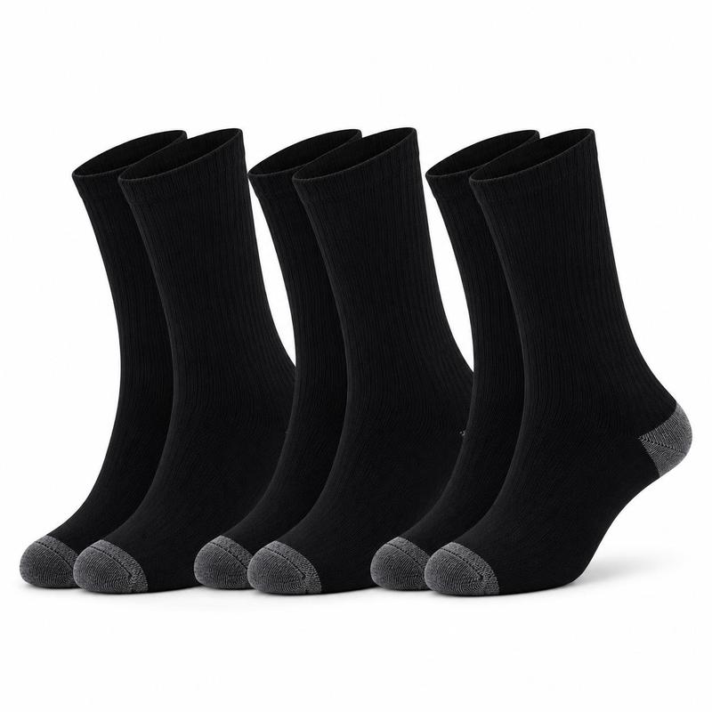 3 Pairs Diabetic Socks Warm Non-elastic Extra Wide Socks Socks Breathable For Extra Wide Socks Colors Black White Size Eu 39-45