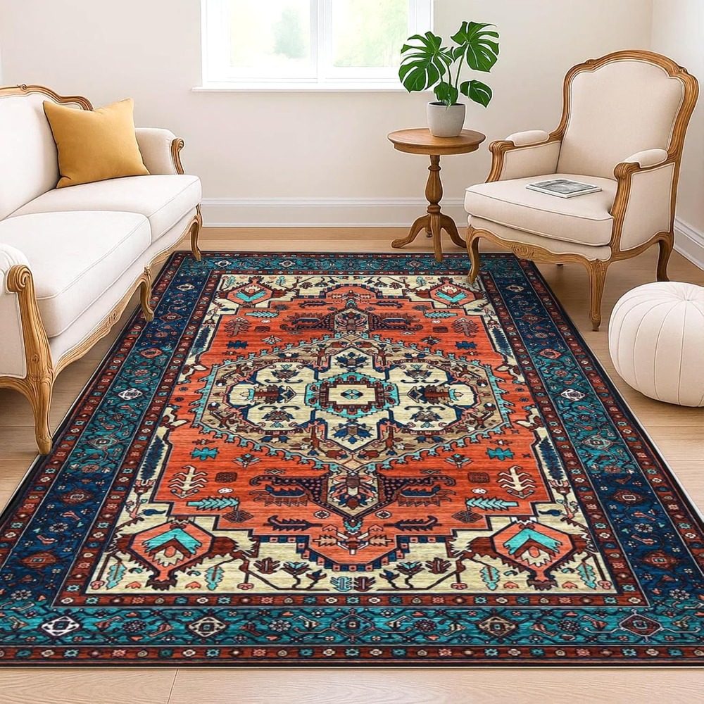 vintage carpet with anti slip backing suitable for use in living rooms bedrooms and dining rooms pet friendly carpet enriching home decor details 0