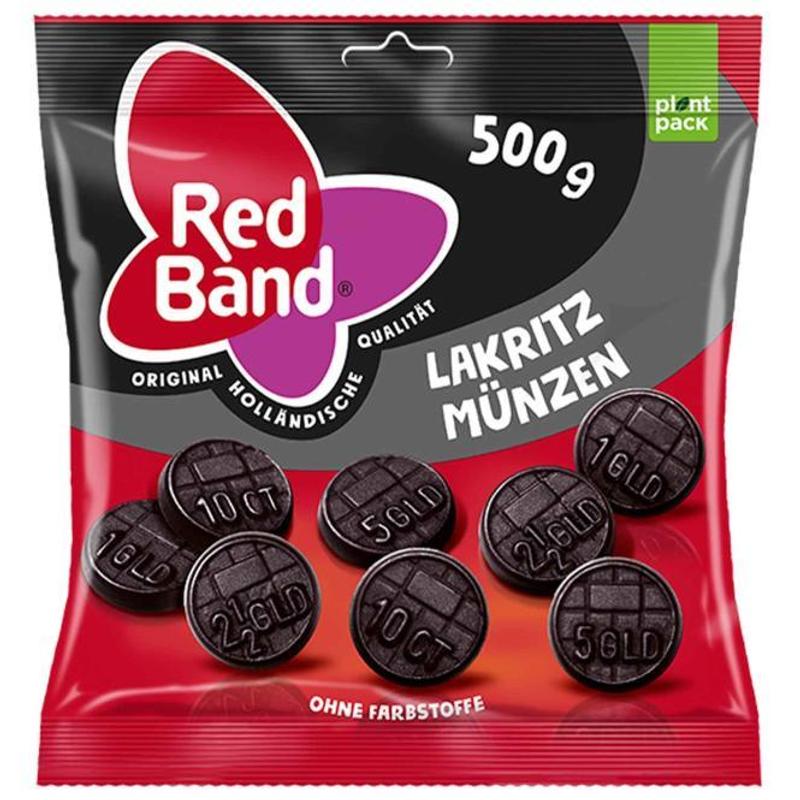 Red Band Licorice Coins 500g