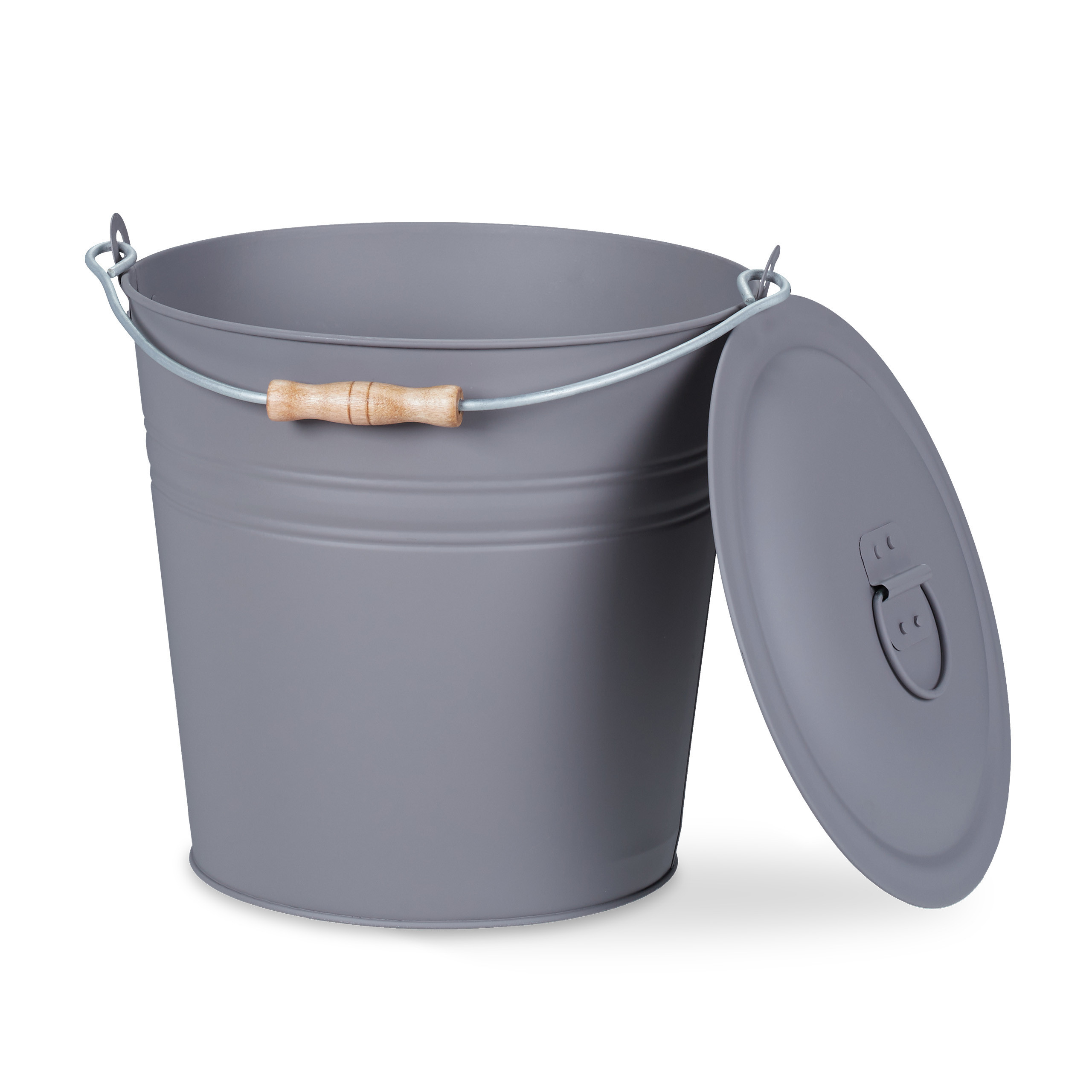 Ash Bucket In Gray - 12 L