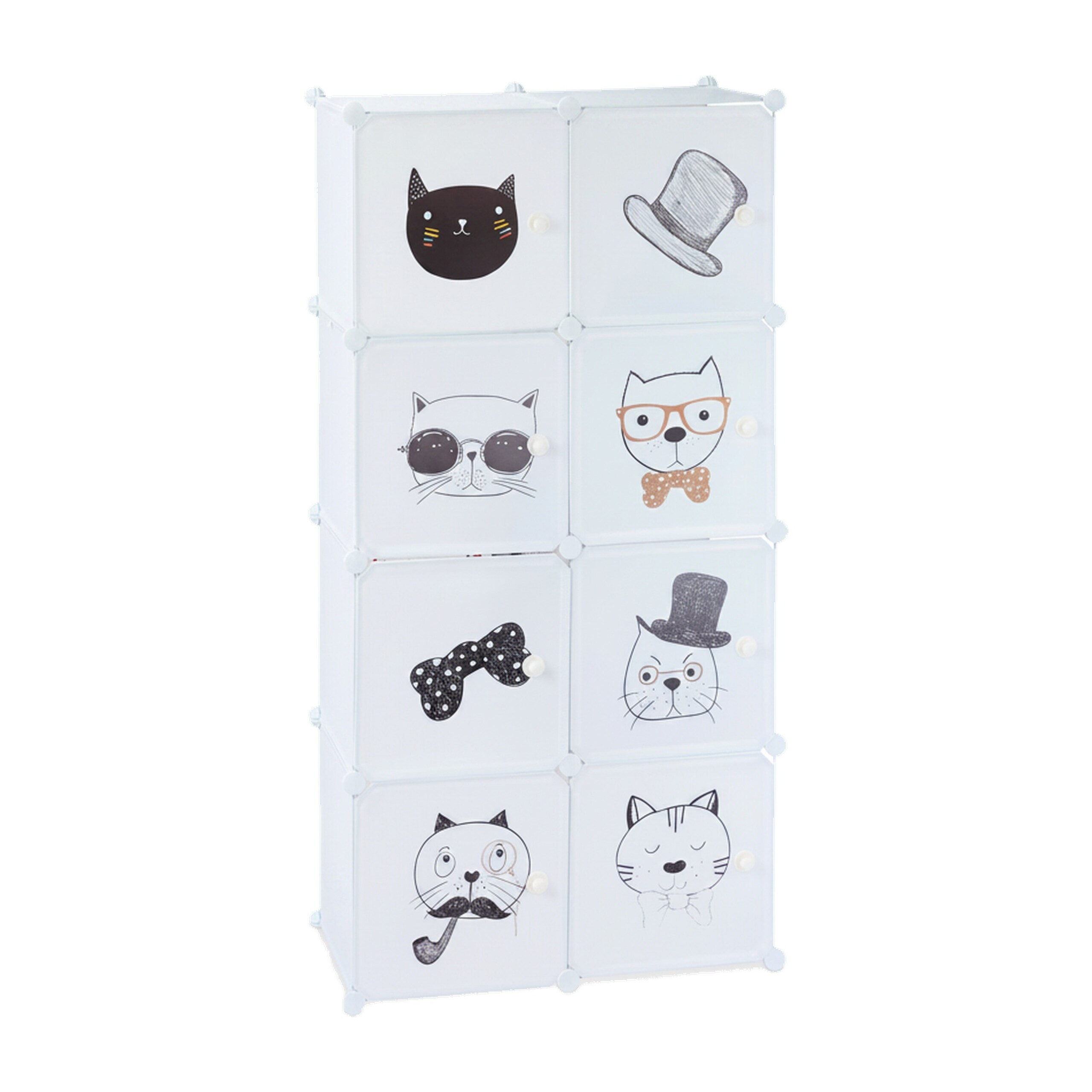 Plug-In Shelf Unit for Cats in White