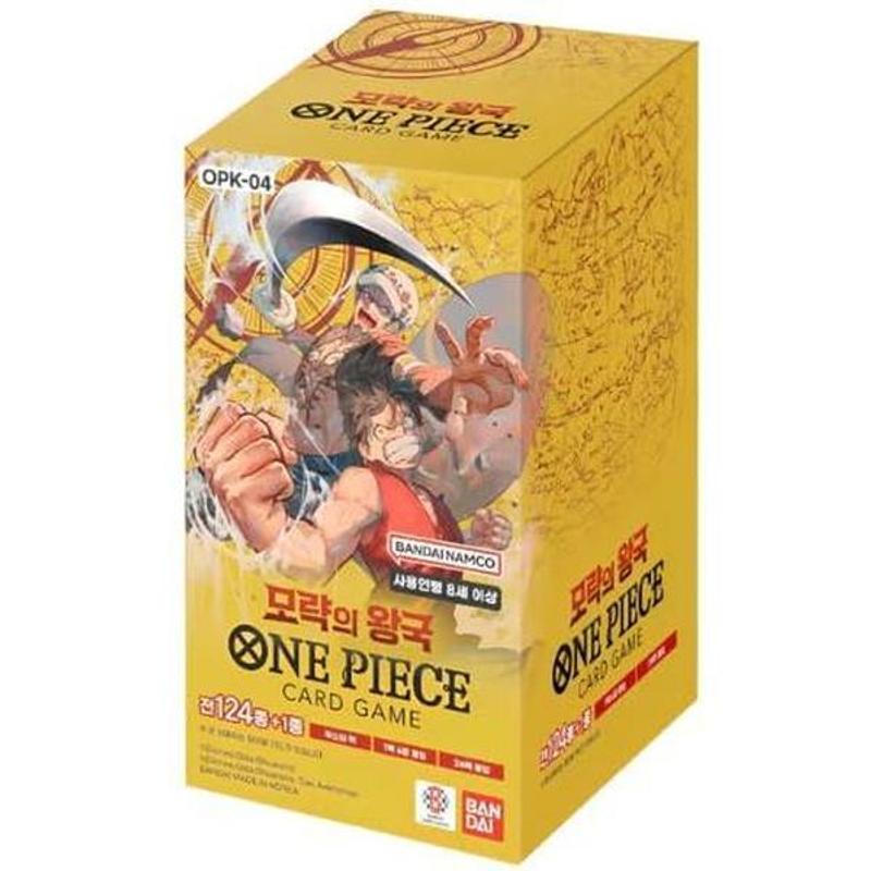 Image of Bandai -04 Kingdoms Of Intrigue – 1 Piece Card Game Display (24 Packs Of 6 Cards, Korean Version, Alabasta & )