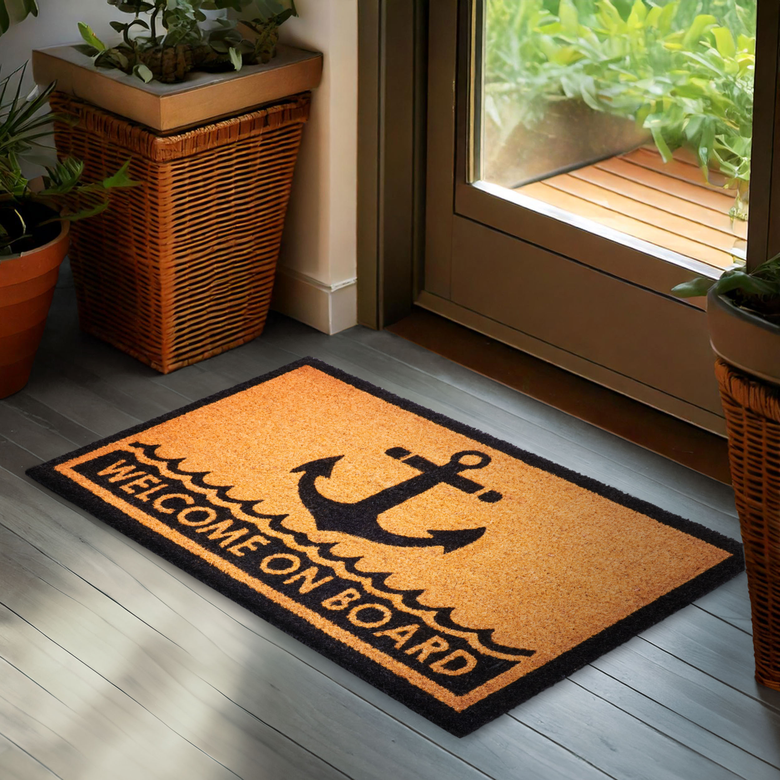 Image of Brubaker Anchor Doormat - - 45 X 75 Cm Coconut Mat