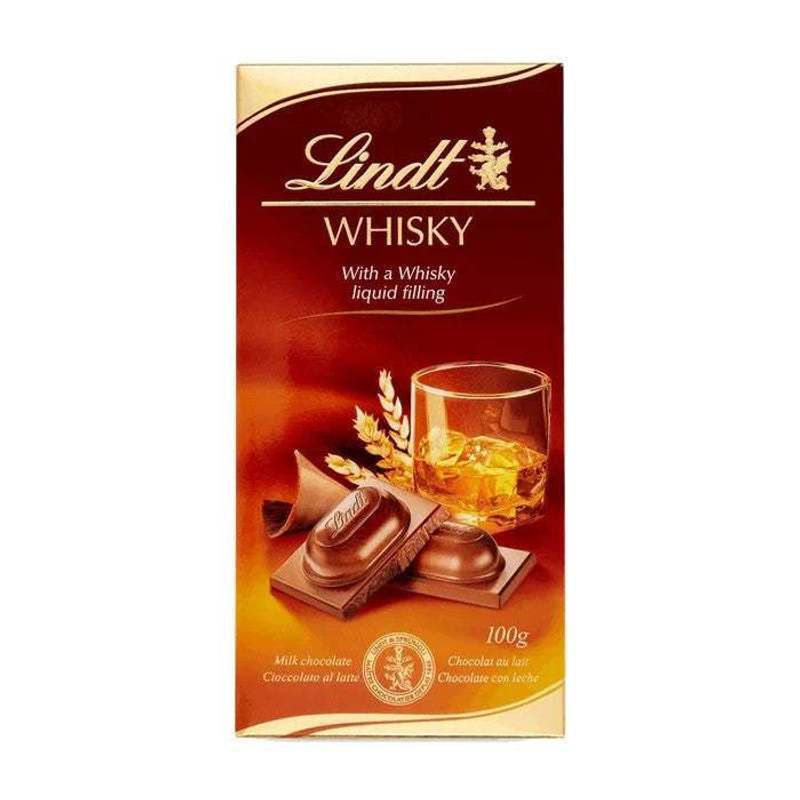 Lindt Whole Milk Chocolate Whisky Filling 100g Bar