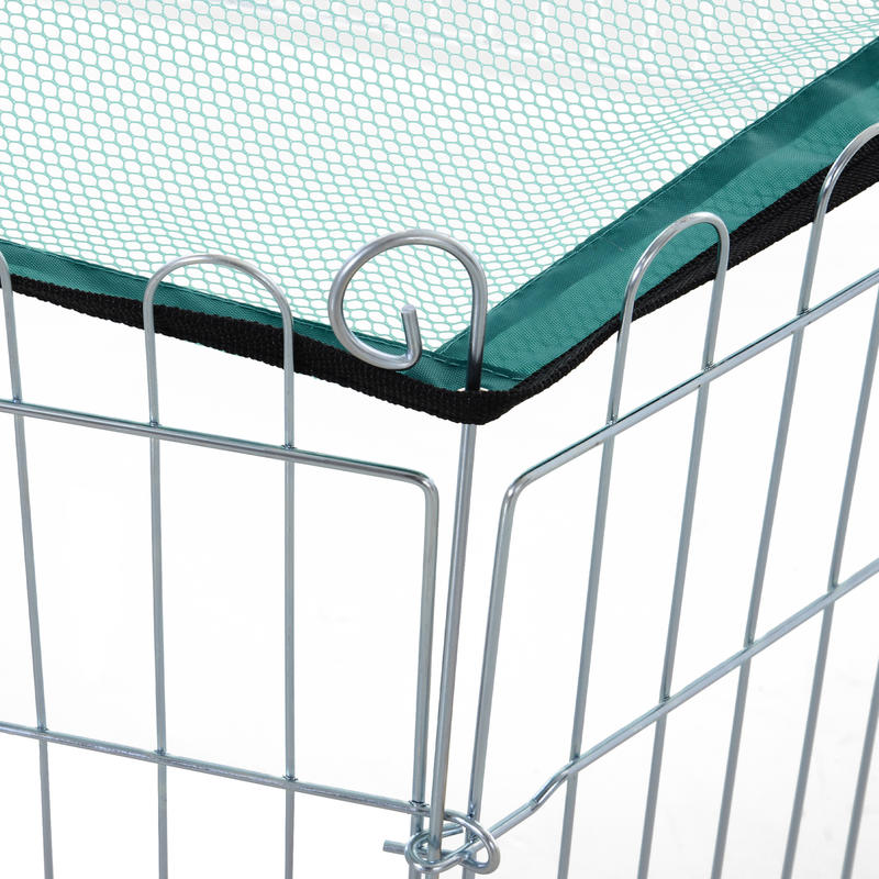 Modulaire stalen kooi met 6 panelen en 1 deur