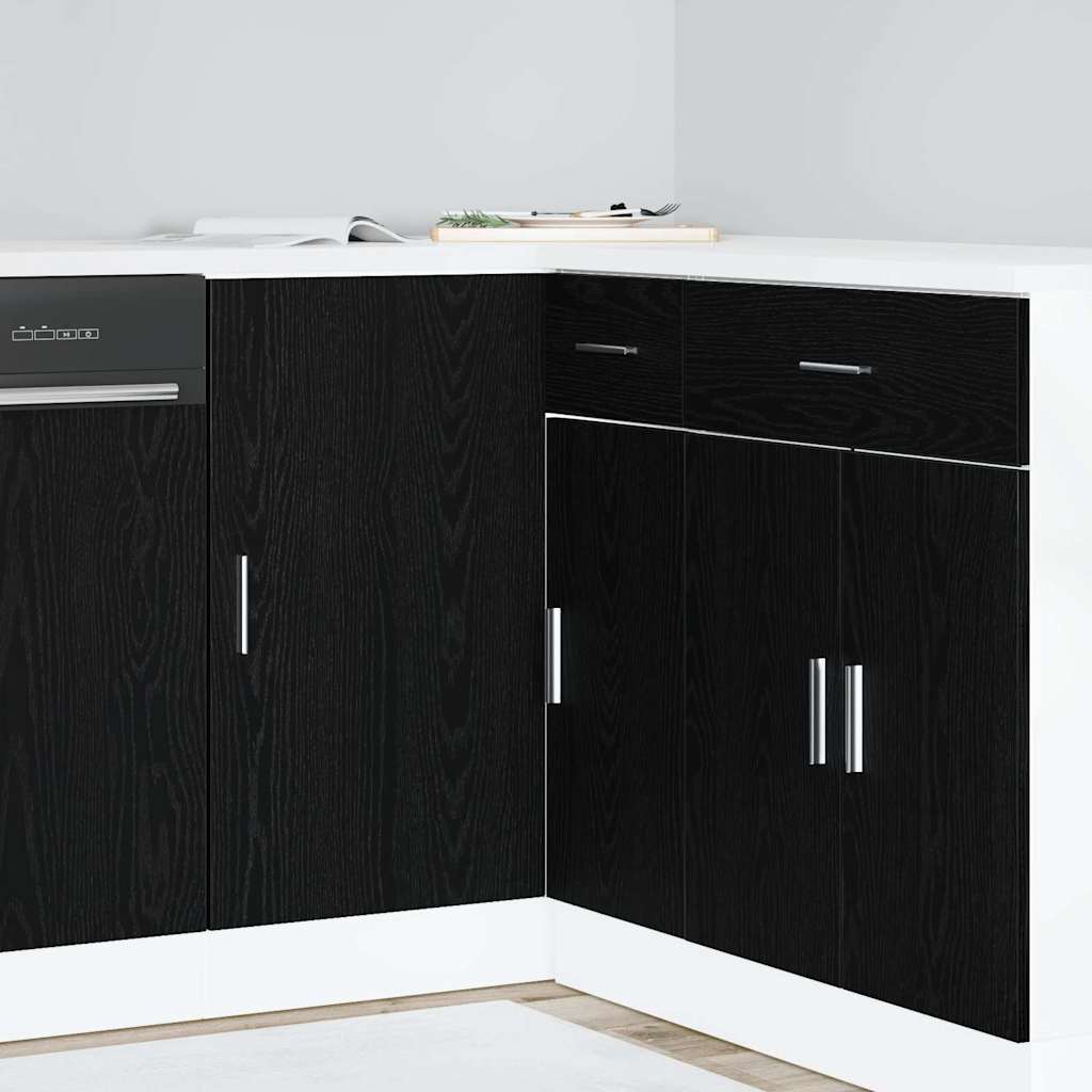 Image of Base Cabinet In Black Oak, 86 X 46 X 81.5 Cm