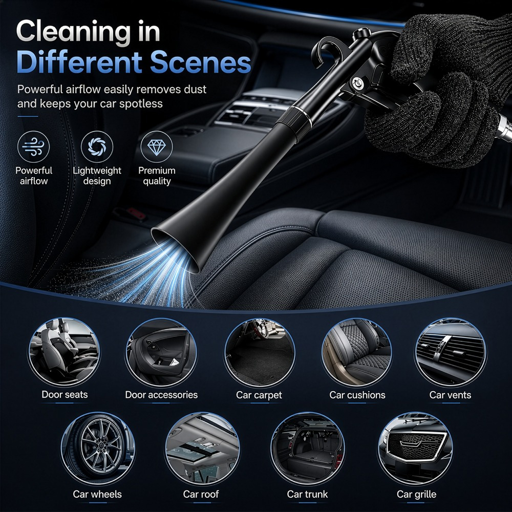 Powerful Car Blower Machine Gun for Deep Cleaning