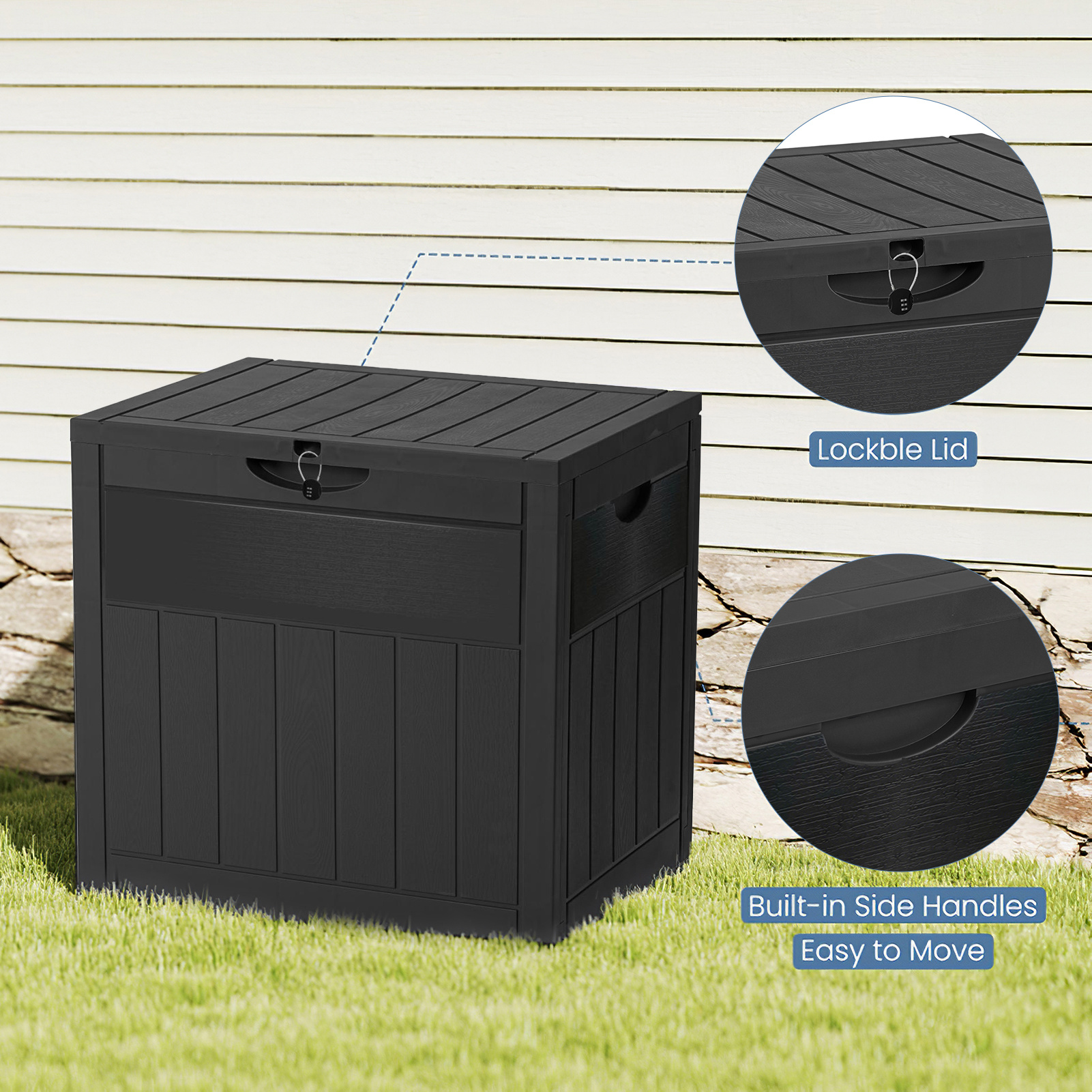 126L Multifunctional Storage Box with Detachable Design
