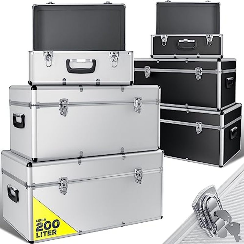Masko 3rd Set Aluminum Boxes | Aluminum Box | Aluminum Case | Tool Chest | Tool Cabinet | Transport Box | Tool Box | Storage Box New Tool Box |