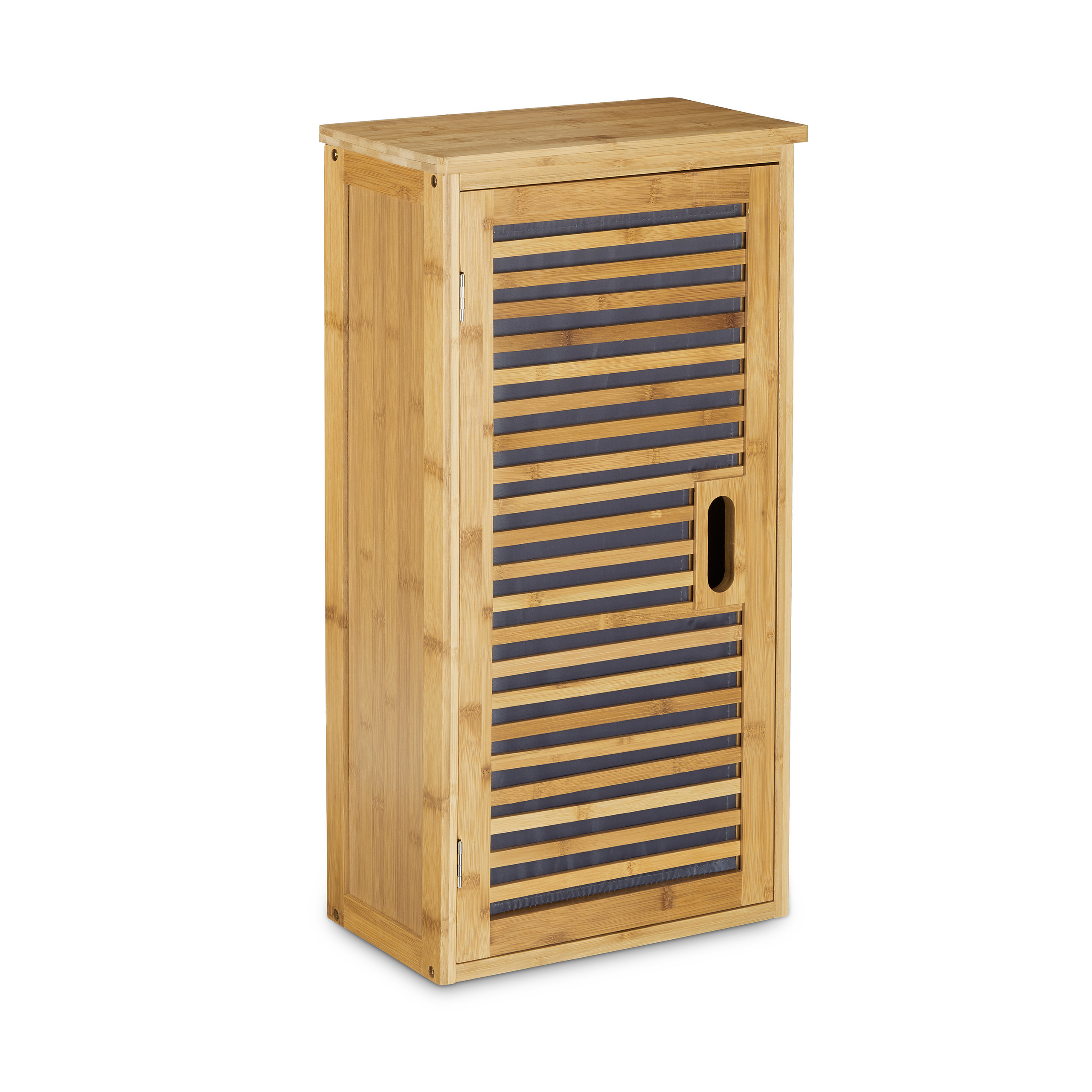 Wall Cabinet With 2 Shelves In Natural - (w)35 X (h)66 X (d)20 Cm