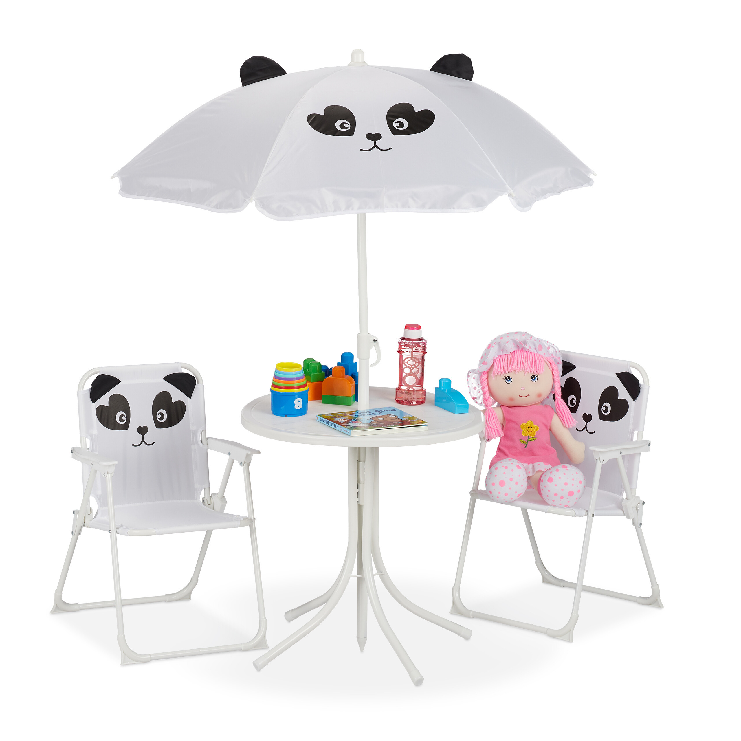 Image of Camping Children's Seating Group "panda" In White