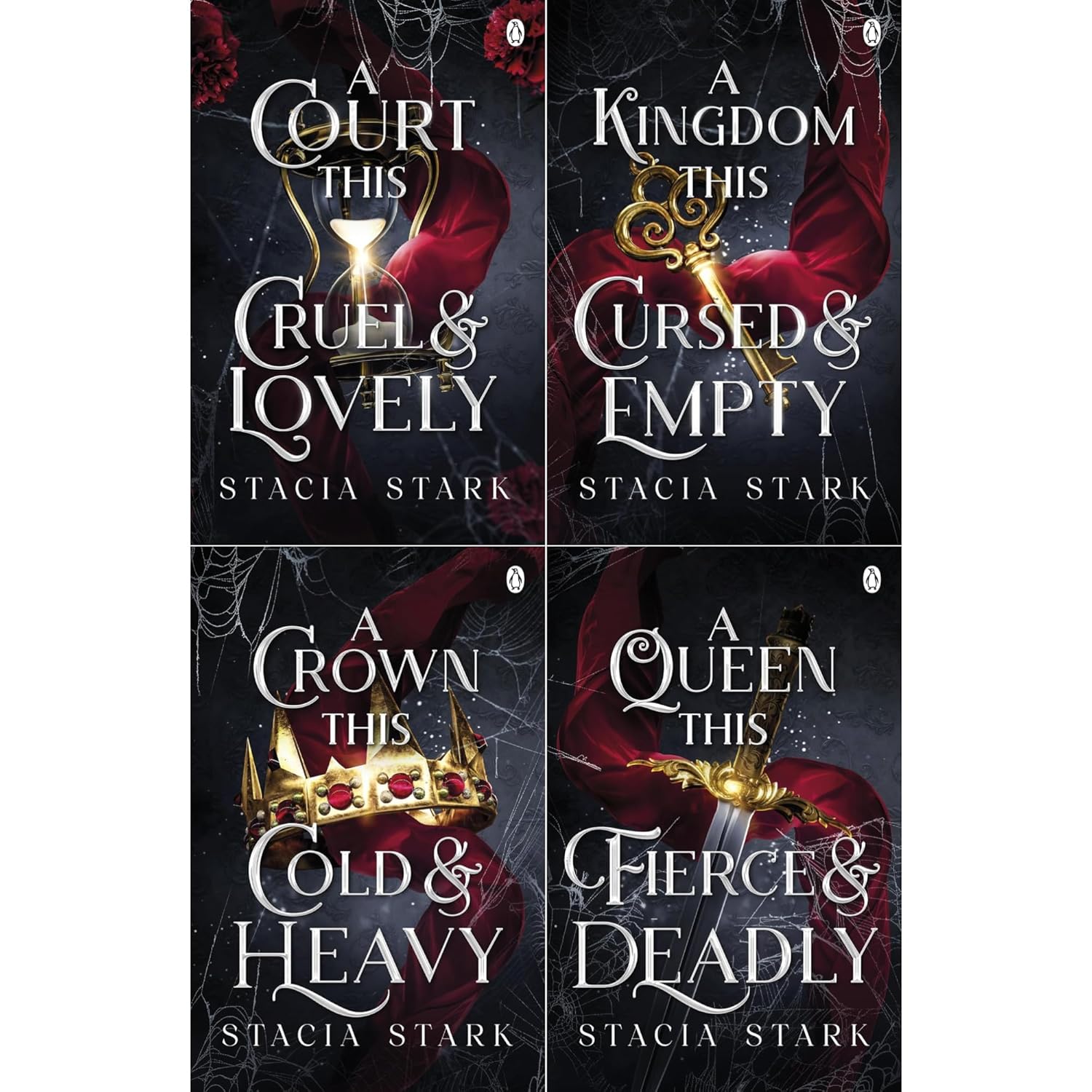 TEMU Complete Kingdom Of Lies Collection By Stacia Stark: Books 1-4 - Fantasy Romance Saga About A Mortal Girl & A Cruel Fae Prince (4-book Set)