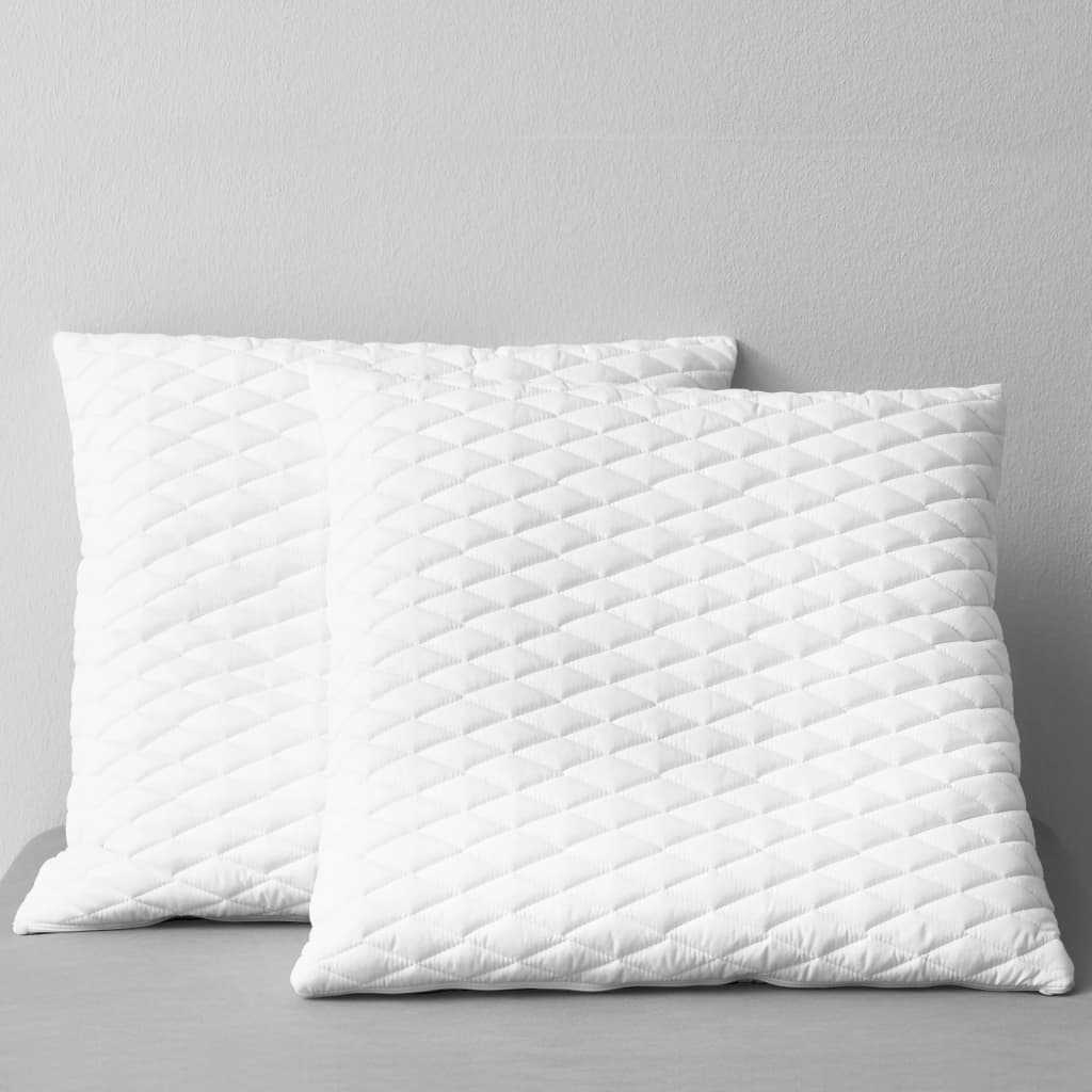 Vidaxl 2x Orthopedic Pillow Neck Support Pillow Memory Foam Pillow 80x80x14cm Sleep Pillow Neck Cushion