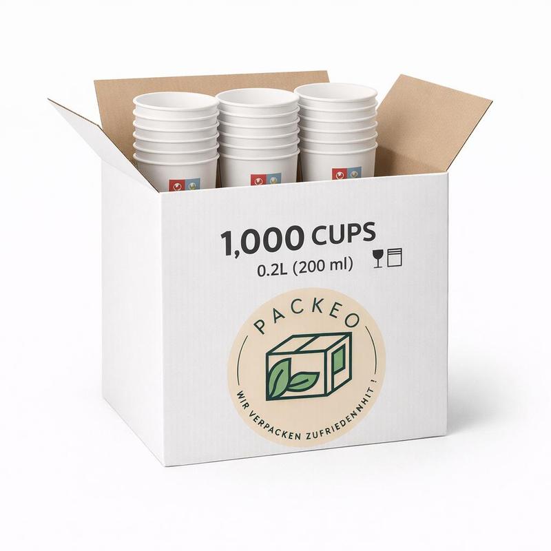 To Cups 200 Ml (8 Oz) White | Disposable Paper Cups For Hot Beverages