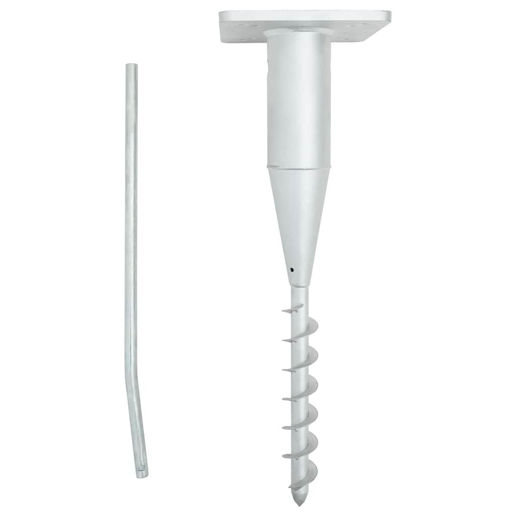 Image of Vidaxl Ground Sleeve For Parasol, Base Plate For Cantilever Umbrella With Pole, Parasol Stand, Umbrella Holder, Umbrella Stand, Steel