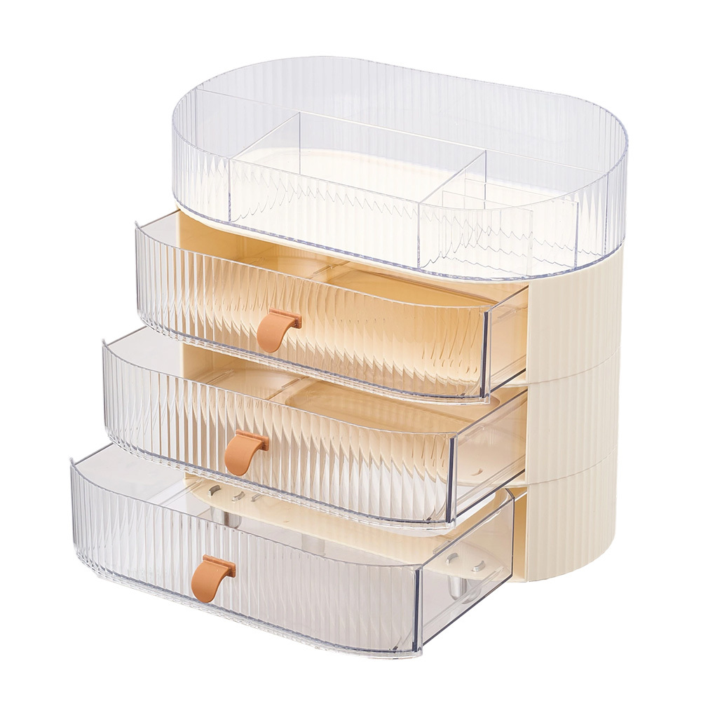 Stackable Display Vanity Organiser with 3 Drawers