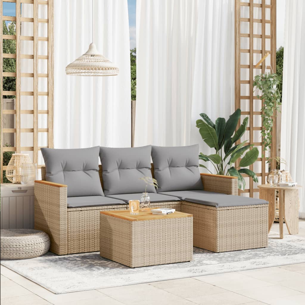 Vidaxl Garden Sofa Set, Outdoor Sofa Set, Sofa Set, Garden Lounge Set, Poly Rattan Lounge Set For Terrace