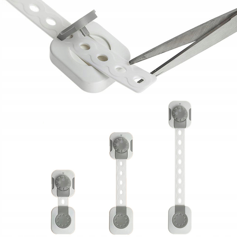 SIPO Podesivi Sigurnosni Zaključavači za Ormare i Ladice - Set od 6 Komada za Zaštitu Namještaja od Djece, Jednostavna Montaža, Pametna Funkcija Zaključavanja